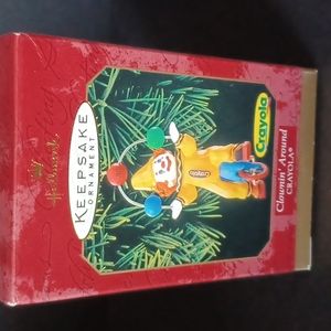 Crayola Hallmark Clownin' Around Ornament Christmas Home Decor Crayon Decor 1999
